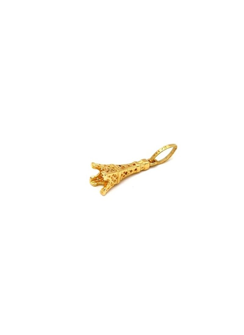 Gold Zone - Real Gold Eiffel Tower Pendant - Image 1