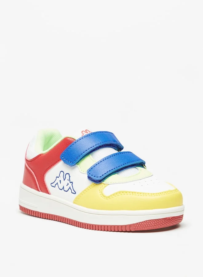 كابا Boys' Colourblock Casual Sneakers With Hook And Loop Closure
