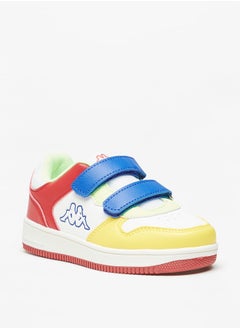 Boys' Colourblock Casual Sneakers With Hook And Loop Closure