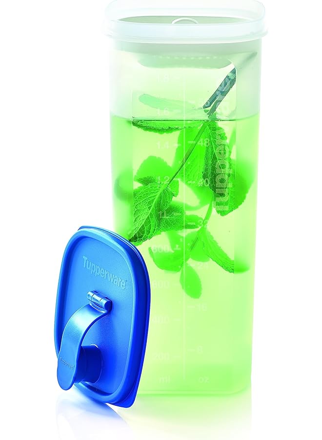 توبروير إبريق بلاستيك رفيع بسعة 2 لتر، لون أزرق شفاف - Image 1