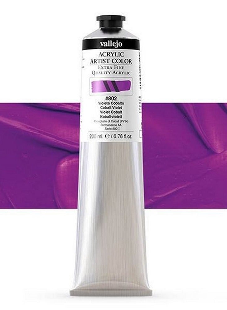 Vallejo Vallejo Acrylic Artist 802 200 ml Cobalt Violet