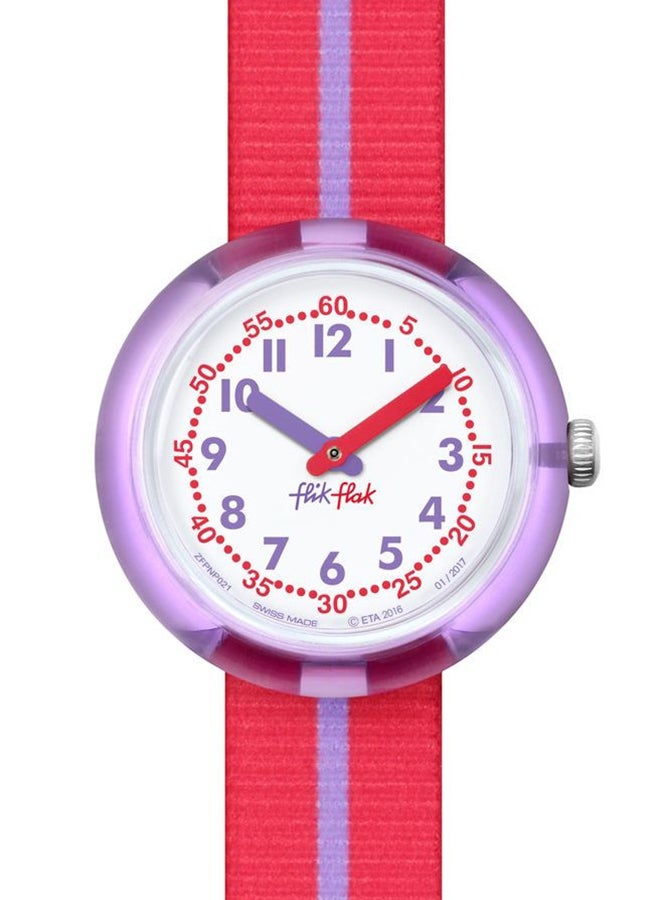 Swatch Girls Purple Band Quartz Movement Water Resistant Wrist Watch - 32 Mm - Image 1