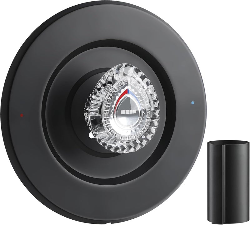 UCDETD Matte Black Shower Trim Kit, Compatible with Moen T470 31661SN Shower Trim Kit and Tub/Shower Trim, for Moen 1225 Trim Kit, Includes Escutcheon, Tubes, Shower Handle and Screws - Image 1