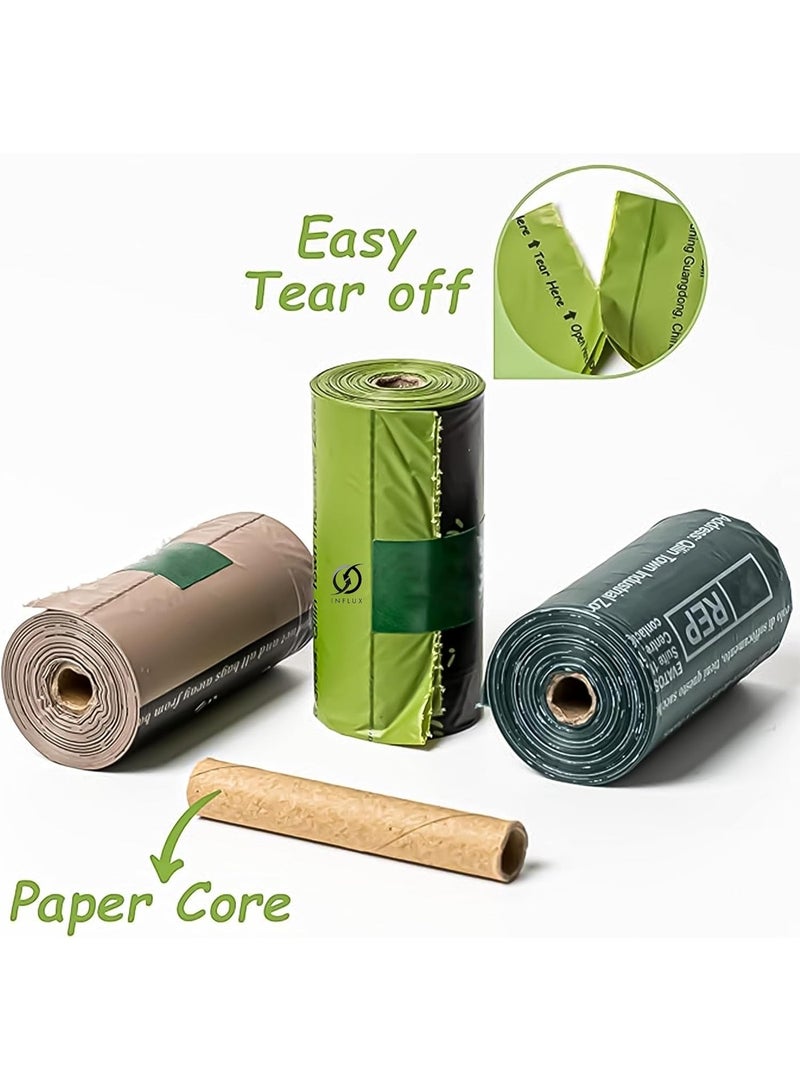 INFLUX 24 Rolls-360pcs Dog Poop Bags,Basics Standard Dog Waste Bags with Dispenser and Leash Clip,Cat Puppy Thick and Strong Biodegradable Leak Proof Eco- Friendly Pet Dog Supplies - Image 2