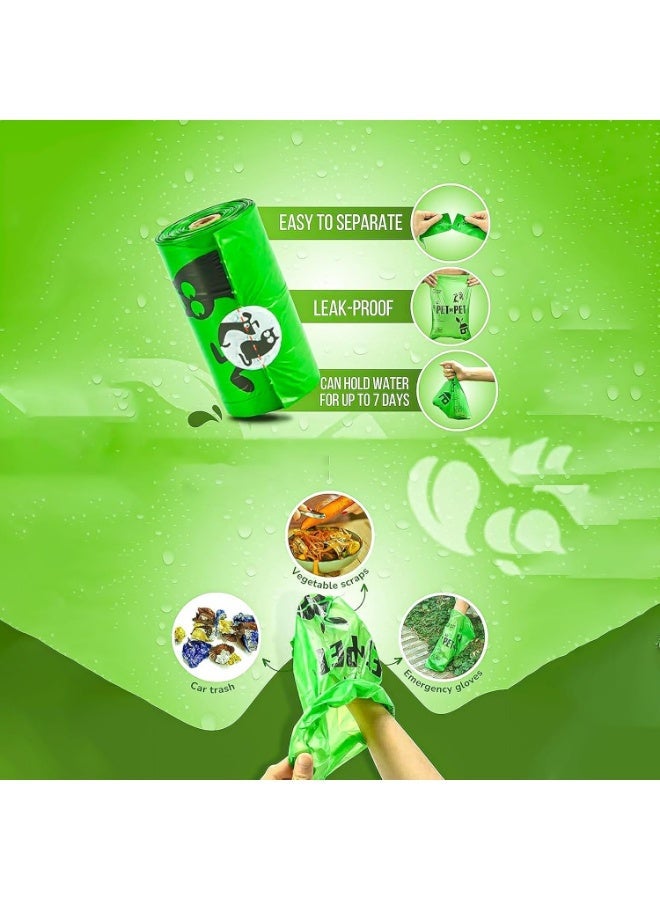 INFLUX 24 Rolls-360pcs Dog Poop Bags,Basics Standard Dog Waste Bags with Dispenser and Leash Clip,Cat Puppy Thick and Strong Biodegradable Leak Proof Eco- Friendly Pet Dog Supplies - Image 5