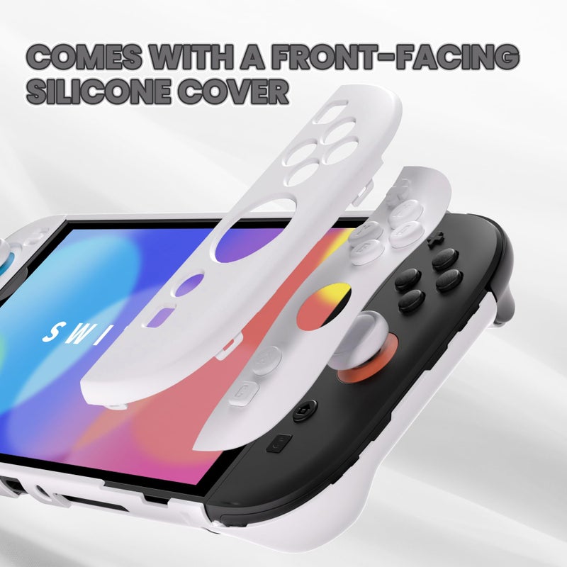 PlayVital Protective Case for Nintendo Switch 2 - Cute Dockable Hard Case Shell for Switch 2 with Thumb Grip & Sticker & Button Caps, Anti-Scratch & Shockproof Cover Skin - Light Violet - Image 4