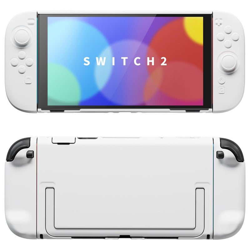 PlayVital Protective Case for Nintendo Switch 2 - Cute Dockable Hard Case Shell for Switch 2 with Thumb Grip & Sticker & Button Caps, Anti-Scratch & Shockproof Cover Skin - Light Violet - Image 1