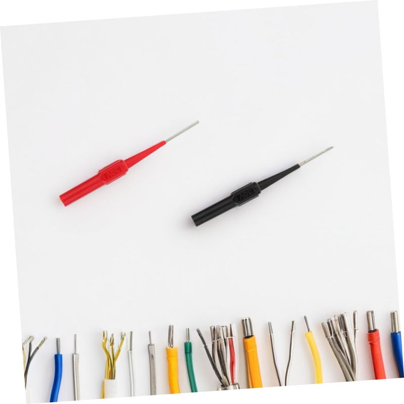 Homoyoyo 20pcs Multimeter Test Probe Needles Kit with Colored Leads, Electrical Wire Piercing Probes for Automotive and Industrial Multimeter Testing Accessories - Image 4