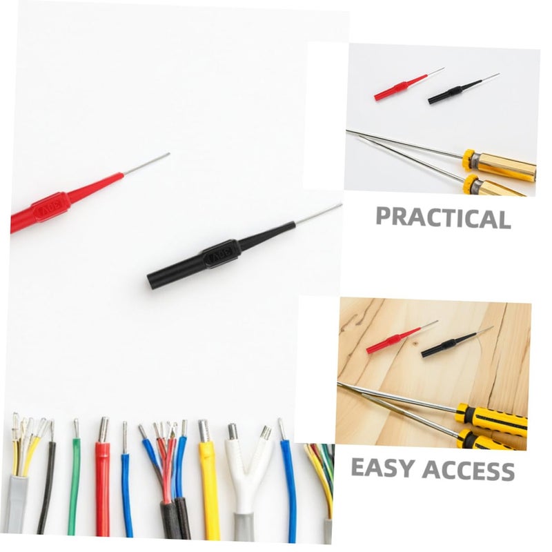 Homoyoyo 20pcs Multimeter Test Probe Needles Kit with Colored Leads, Electrical Wire Piercing Probes for Automotive and Industrial Multimeter Testing Accessories - Image 3