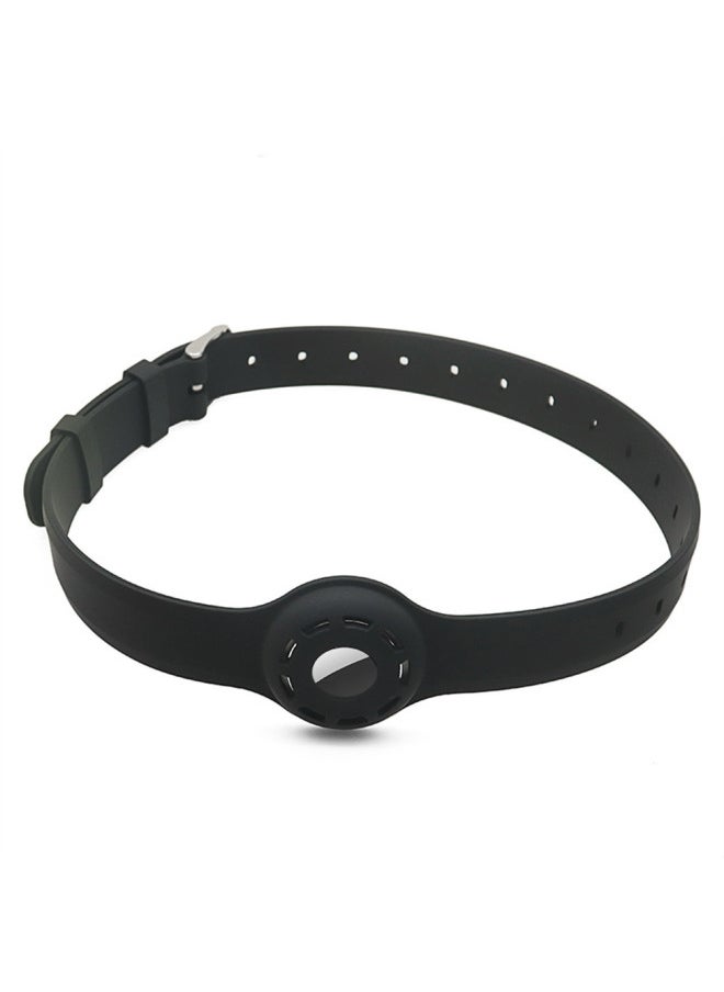 Generic - Pet Collar Suitable For Apple Airtags Locator Pet Collar Anti-lost Artifact Tracker Protective Cover-Color:Black - Image 1