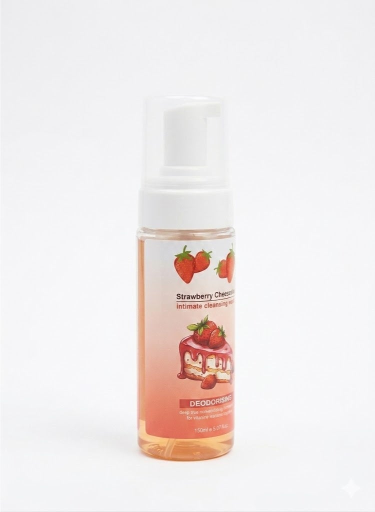 غسول الفراولة الكريمي للمناطق الحساسة (Strawberry Cheesecake Foaming Wash) - Image 2