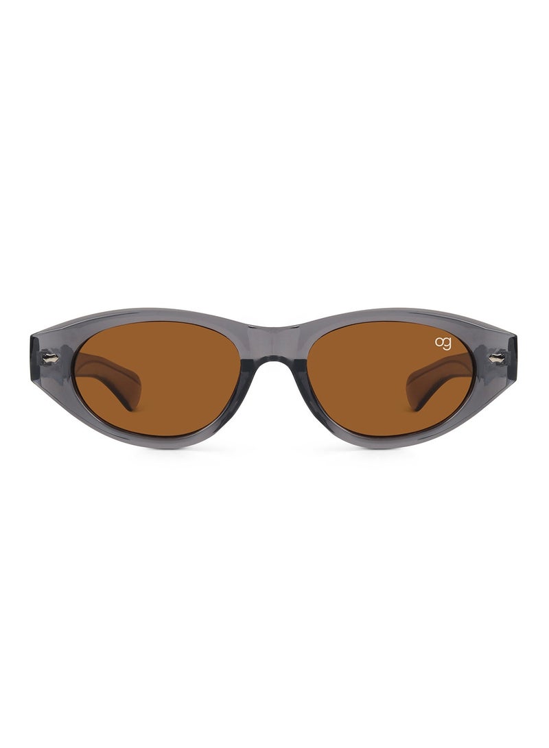 Woggles Designer Brown Oval Sunglasses| Men &Women| 100% Uv Protection - Image 4
