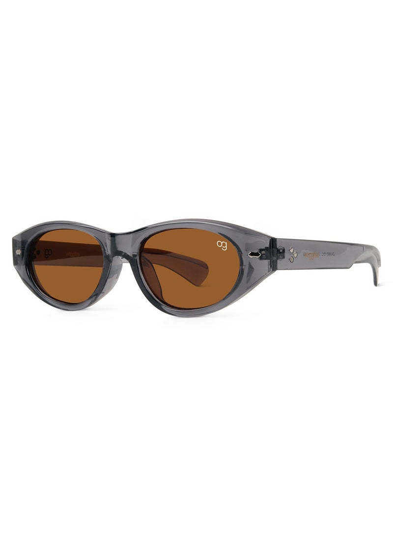 Woggles Designer Brown Oval Sunglasses| Men &Women| 100% Uv Protection - Image 5