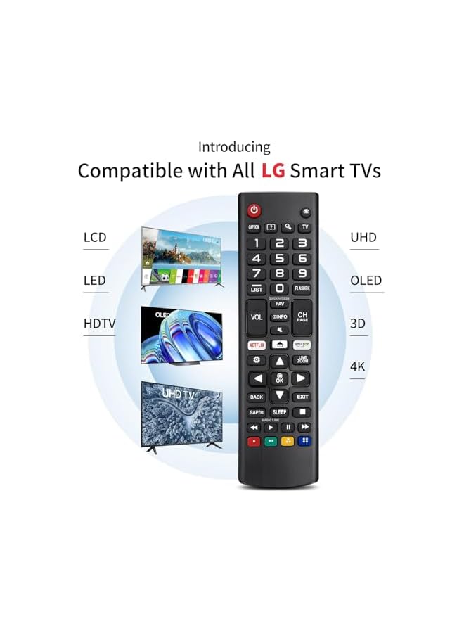 ELTRAZONE Universal Remote Control for LG Smart TV,Replacement for All LG Smart LCD LED OLED UHD HDTV Plasma 3D 4K TVs AKB75095307 AKB75375604 AKB75675304 AKB74915305 AKB76037601 AKB75675313 AKB75855 - Image 3