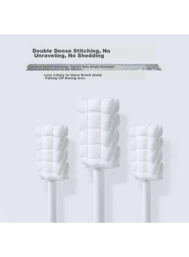 Doctor Ma Maboshi Baby Oral Cleaning Stick, Infant Toothbrush For 0-1 Year Old, Newborn Tongue Coating Cleaner, Gauze Cotton Swab, 30-piece Set - Image 4