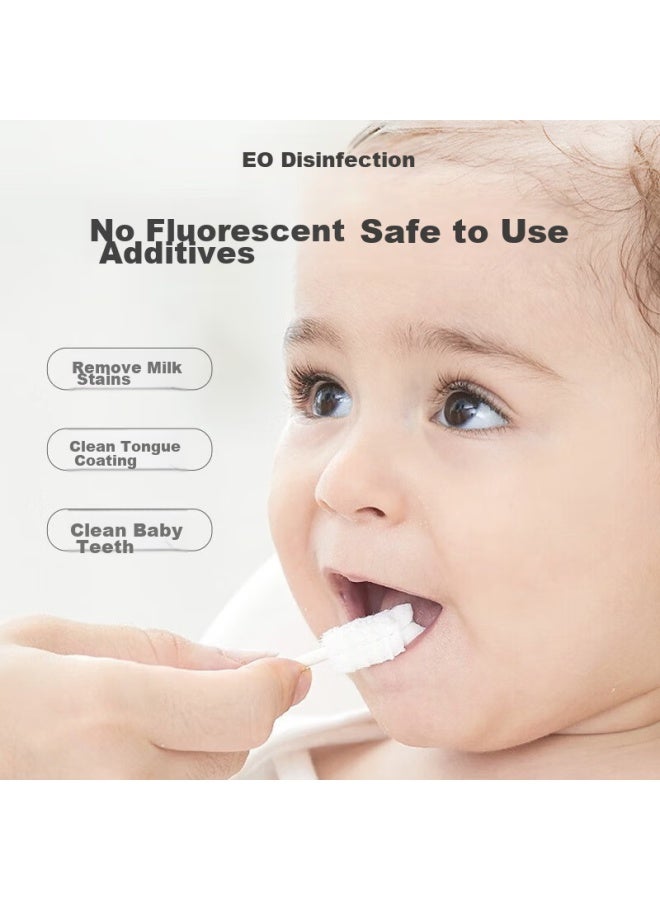 Doctor Ma Maboshi Baby Oral Cleaning Stick, Infant Toothbrush For 0-1 Year Old, Newborn Tongue Coating Cleaner, Gauze Cotton Swab, 30-piece Set - Image 3