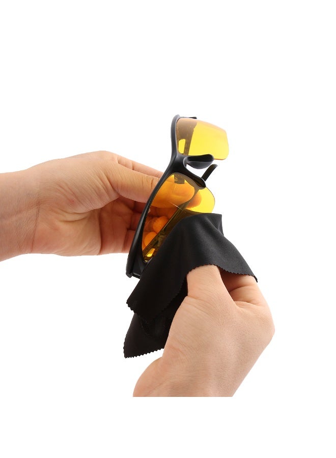 4 قطع حقيبة نظارات شمسية من الألياف الدقيقة مقاومة للغبار حقيبة تخزين للنظارات مع 4 قطع قماش تنظيف - Image 5