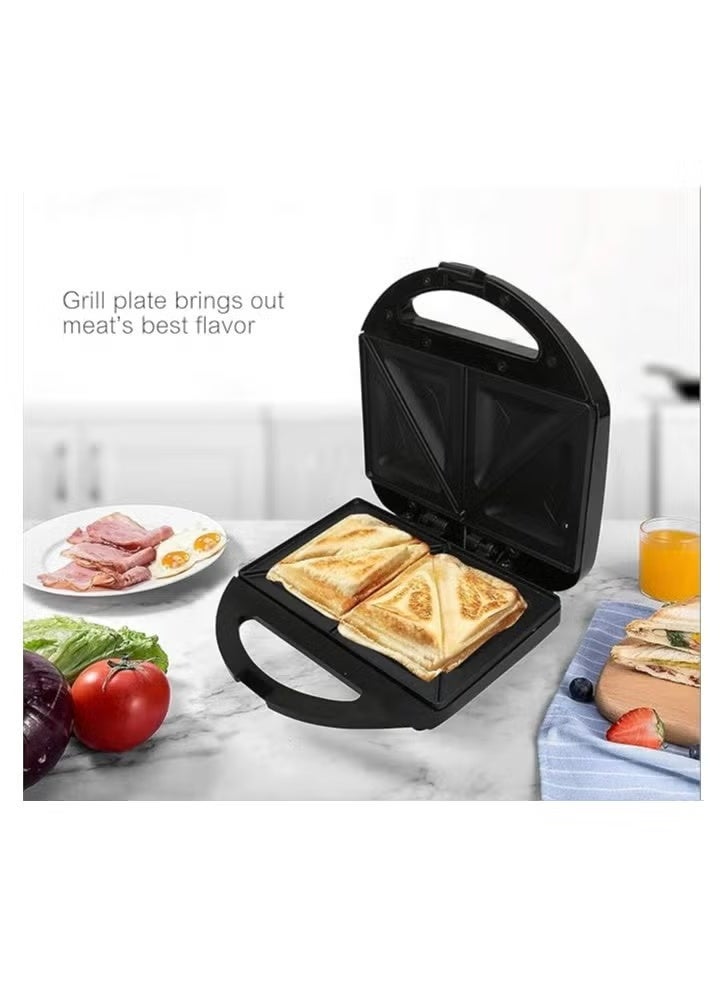 MEBASHI Grill Sandwich Maker | JAPAN | 800 Watt, Cool Touch Handle,Toast, Waffle, Griddle, Non-Stick Coating Plates, Automatic Temperature Control, Anti-Slip Feet (ME-SW1005W2)(750W) - Image 4