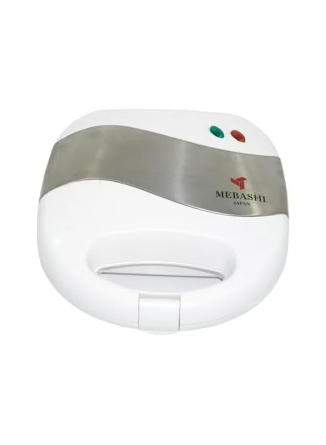 MEBASHI Grill Sandwich Maker | JAPAN | 800 Watt, Cool Touch Handle,Toast, Waffle, Griddle, Non-Stick Coating Plates, Automatic Temperature Control, Anti-Slip Feet (ME-SW1005W2)(750W) - Image 1