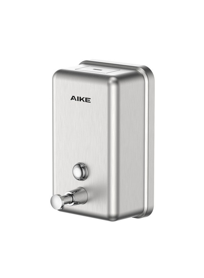 AIKE 37oz Surface Mount Stainless Steel Soap Dispenser for Commercial,Brushed Stianless Steel Finish Model AK1003 - Image 1