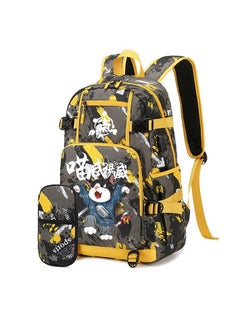 Junior High School Student Backpack Primary School Student Large Capacity School Bag  Pencil Case Set 41*14*28cm