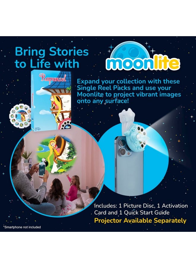 Moonlite - Storybook Reels For Flashlight Projector Kids Toddler ; Rapunzel ; Single Reel Pack Story For 12 Months And Up - Image 1