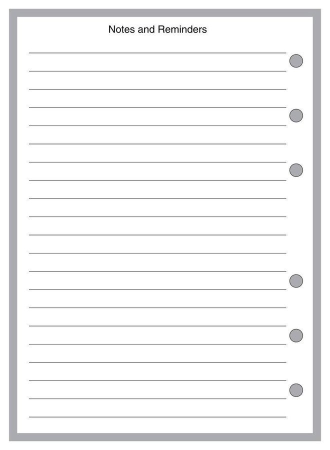 Handy Forms A6 Daily Task List & Planner Insert for 6-Ring Binders (4.1" x 5.8") - Image 2