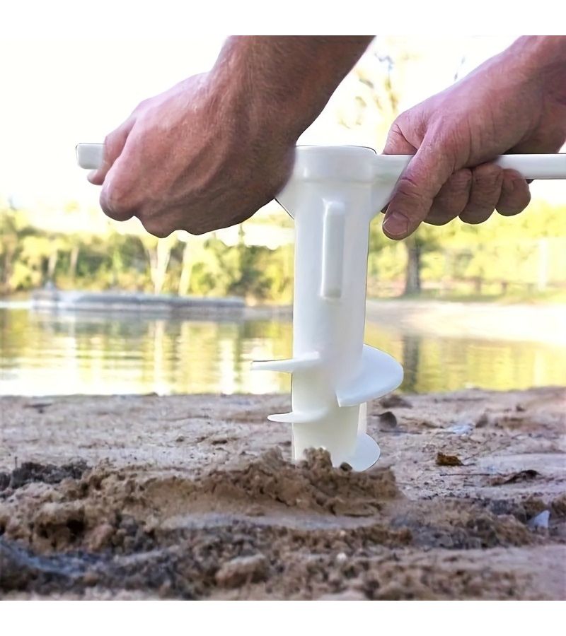 1pc T Shaped Umbrella Holder Stand Secure Stable Support For Beach Outdoor Winds - Image 1