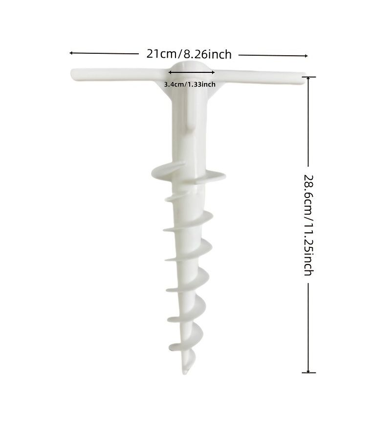 1pc T Shaped Umbrella Holder Stand Secure Stable Support For Beach Outdoor Winds - Image 2