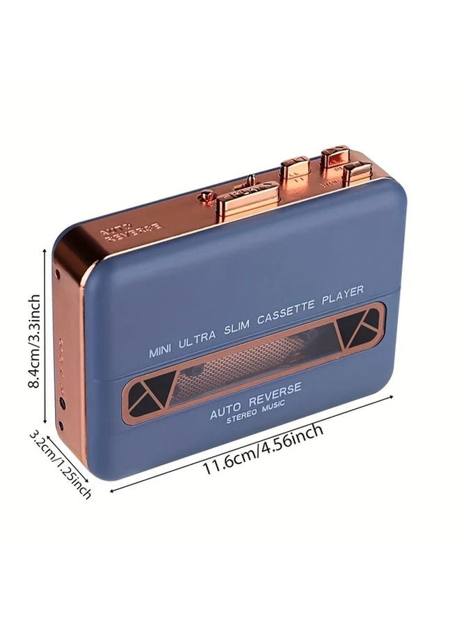 Green Retro Audio Cassette Recorder Portable Music Player For Vintage Lovers - Image 3