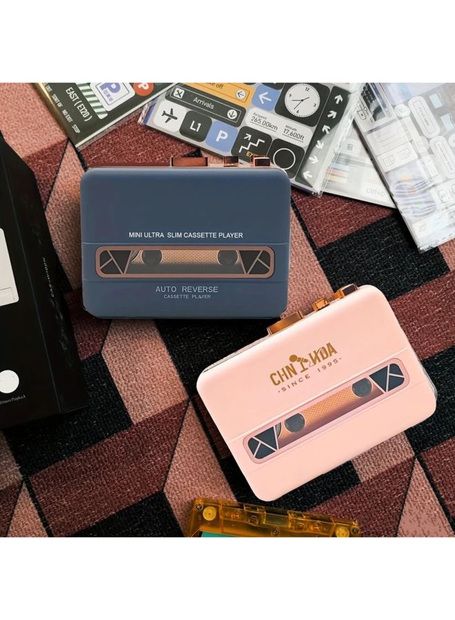 Green Retro Audio Cassette Recorder Portable Music Player For Vintage Lovers - Image 4