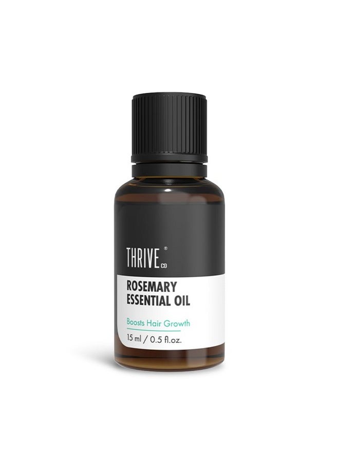 THRIVECO - Rosemary Essential Oil For Hair Growth & Hair Fall Control | Reduces Hair Breakage & Improves Scalp Health | 100% Pure, Certified Organic & Natural | With Vitamin E | For Men & Women | 15Ml - Image 1