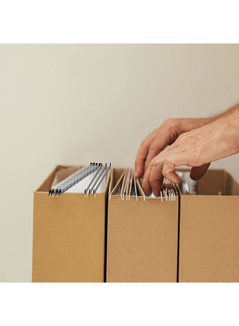 SYOSI 10 عبوة من ملفات التعليق الشفافة بحجم الرسالة مع فواصل خزانة - نظم واحمِ مستنداتك - ملف تعليق شفاف لخزائن الملفات، لتقديم المستندات، للمكتب والمدرسة - Image 5