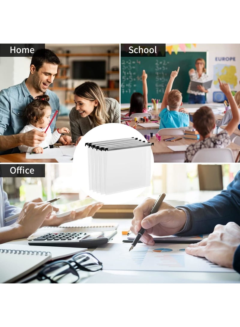 SYOSI 10 عبوة من ملفات التعليق الشفافة بحجم الرسالة مع فواصل خزانة - نظم واحمِ مستنداتك - ملف تعليق شفاف لخزائن الملفات، لتقديم المستندات، للمكتب والمدرسة - Image 4