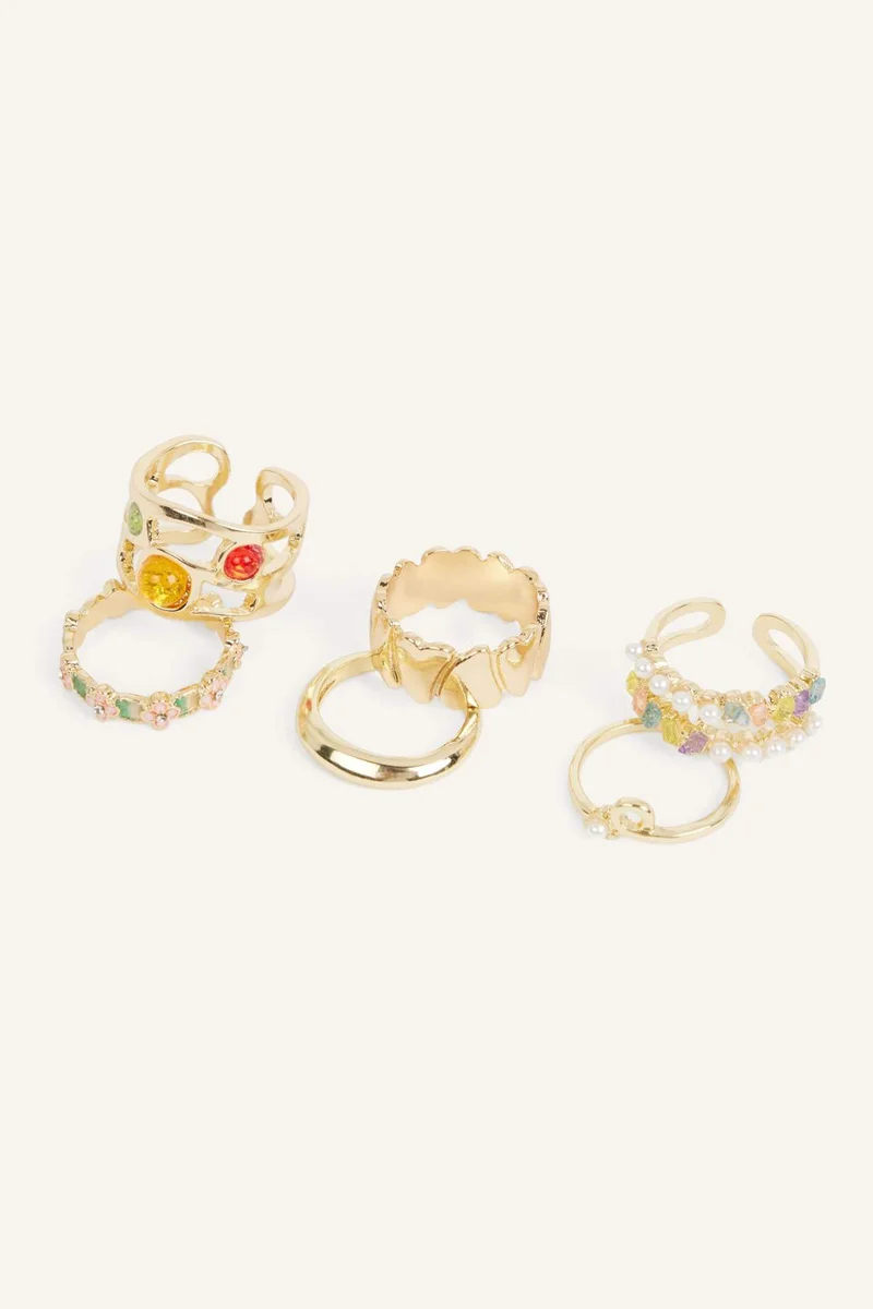 Defacto  Woman 6 Piece Rings for Women | Best Price UAE