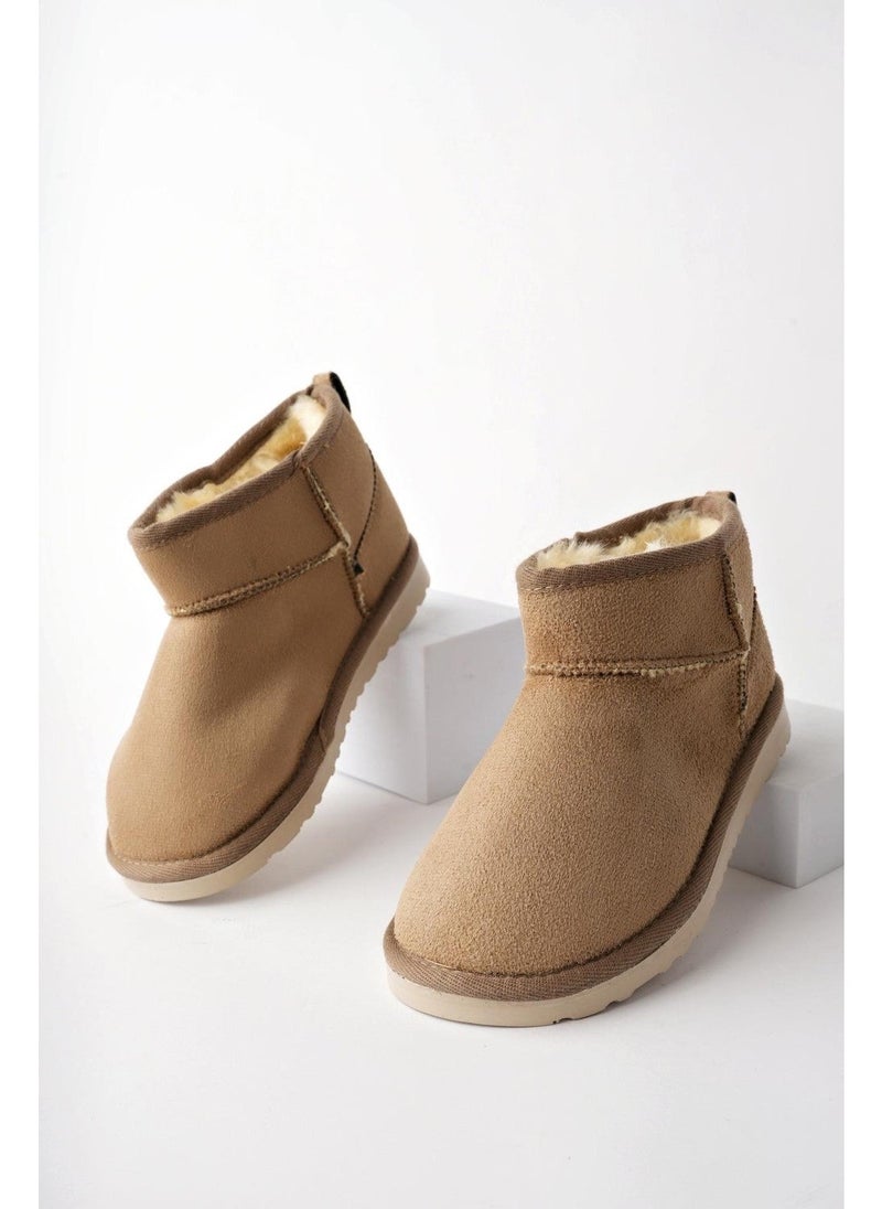 muggo Snow Guaranteed Unisex Children's Thick Sole with Hairy Daily Mini Ankle Boots  - Image 3