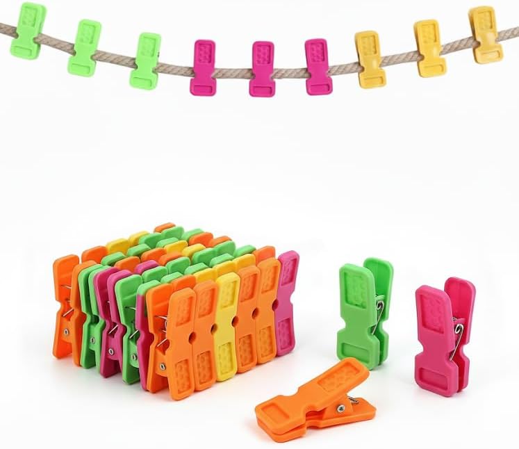 DADDY - G® Non Slip Heavy Quality Duty Rust Cloth Peg Plastic Hanging Clips for Cloth Drying/Pegs for Hanger/Ropes/Towel Dryer/Cloth Drying Pins - Image 1
