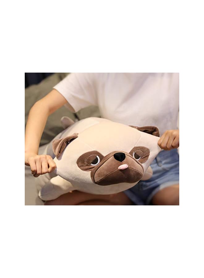 The Bros دمية بولدوغ محشوة، 20" حيوان محشو وسادة دمية، وسادة ناعمة ورقيقة للكلب الجرو - هدية لكل الأعمار والمناسبات - Image 5