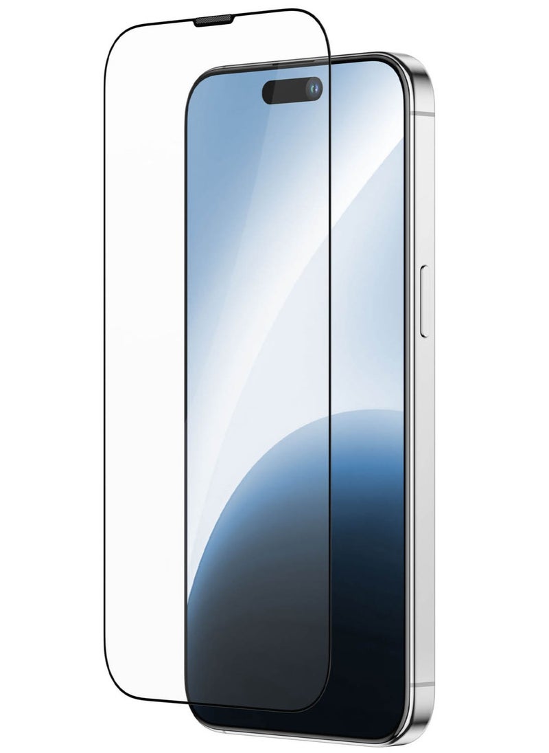 AMAZINGthing Supreme Glass for iPhone 15 Screen Protector Tempered Glass with Titan Dust Proof Filter and Easy Install Tray - [Full Cover 2.75D]  - Image 1