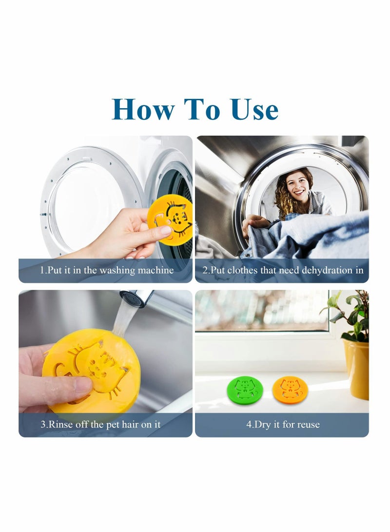 SYOSI 6 Pack Pet Hair Remover for Laundry Laundry Pet Hair Remover Lint Catcher for Washing Machine and Dryer Dog Hair Remover for Laundry Clothes Bedding - Image 5