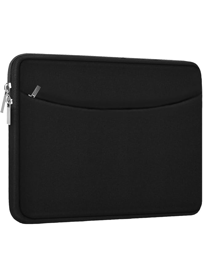 erorex Laptop Sleeve Case Shockproof Protective Laptop Cover Briefcase Carrying Computer Bag With Accessory Pocket Portable Laptop Sleeve For Macbook Hp Dell Lenovo Acer Black 15 Inch  - Image 1