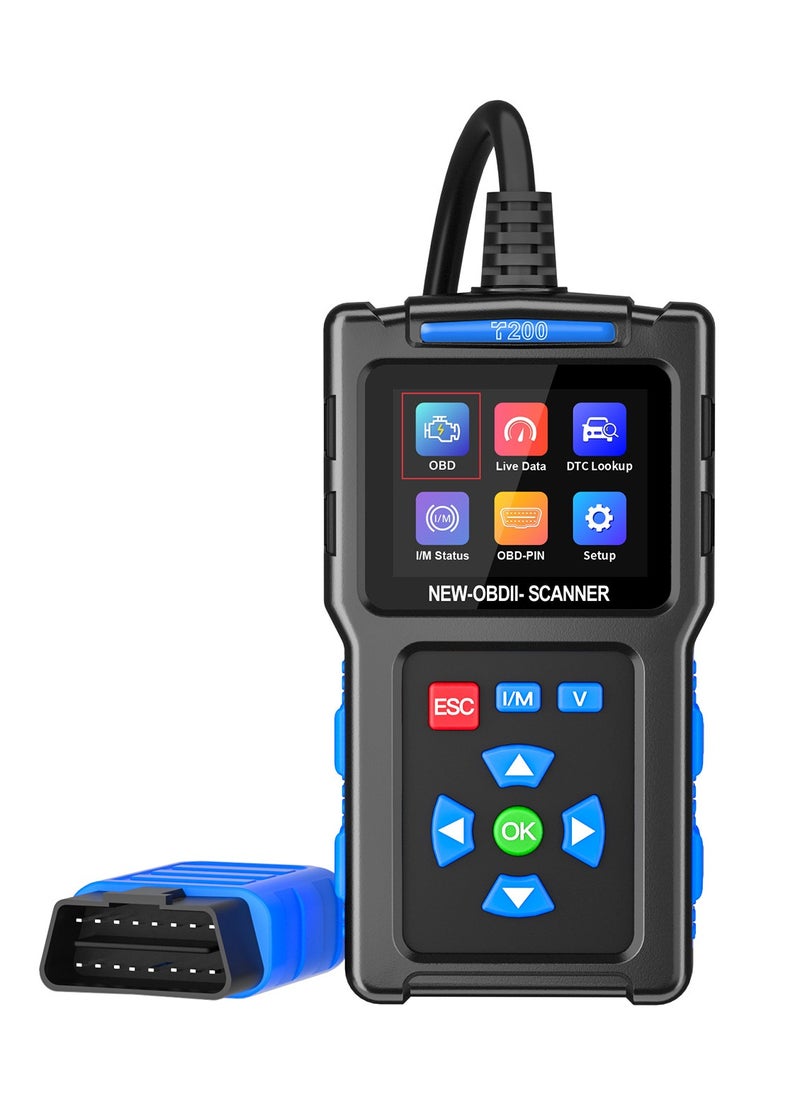 Generic T200 Custom Universal Car OBD II Diagnostic Scanner Car Fault Detector Diagnostic Scanner  - Image 1