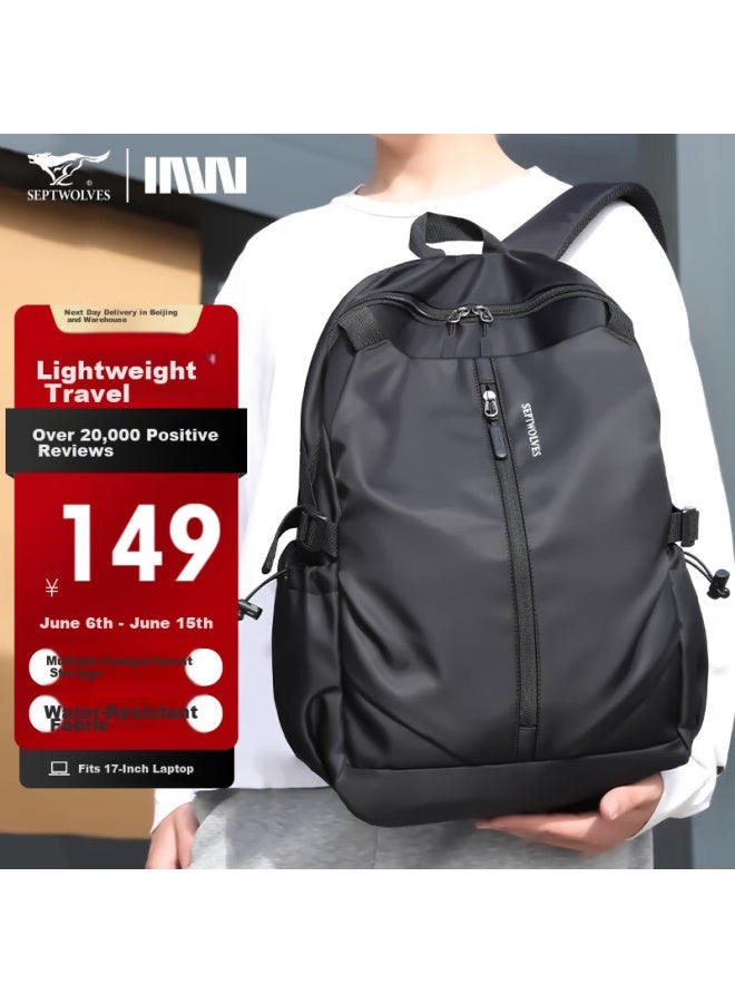Septwolves Backpack For Men, Lightweight Water-resistant Travel Hiking Bag, School Bag For High School And Middle School Students, 17-inch Laptop Bag - Image 1