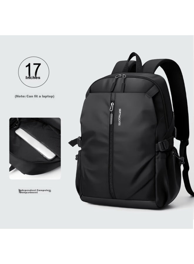 Septwolves Backpack For Men, Lightweight Water-resistant Travel Hiking Bag, School Bag For High School And Middle School Students, 17-inch Laptop Bag - Image 3