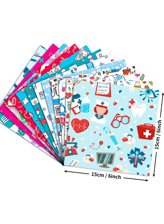 Bluejw Selling 12 Pieces Of Nurse's Day White Angel Material Wrapping Paper Shein Hand Account Photo Album Background Backing Outfit - Image 2