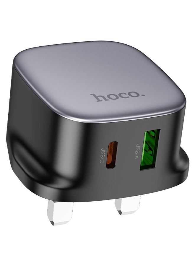 Hoco CS32B Wall charger Rich PD20W + QC3.0 UK cable set Type c - c - Image 3