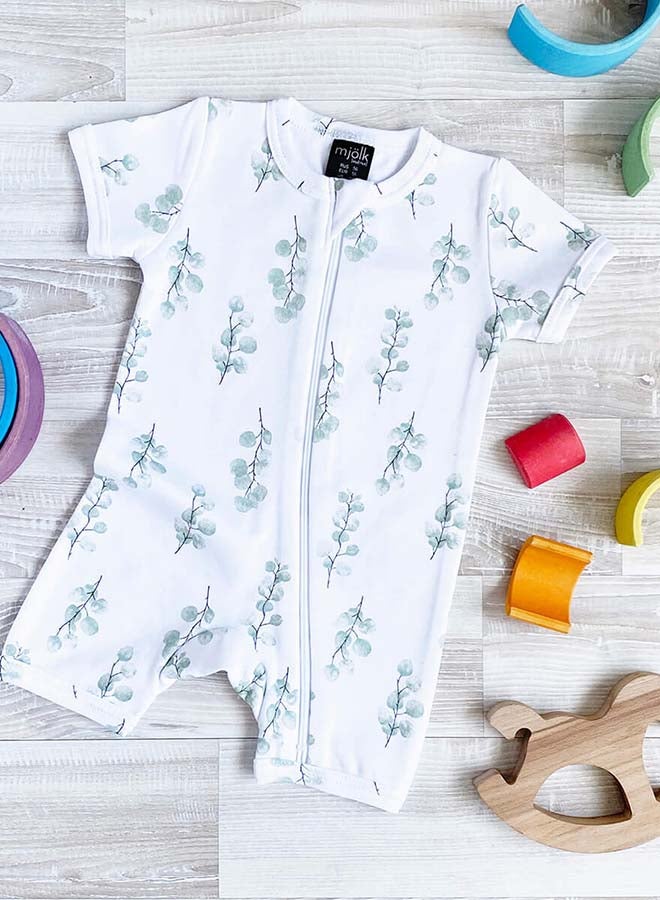 Romper Mjölk Sleep and Play Eucalyptus