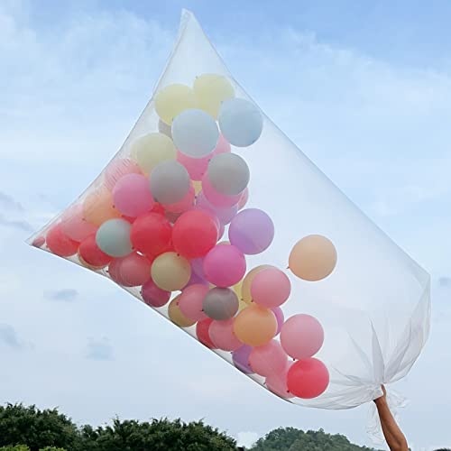 Kreapa Kerapa Large balloon bags (4 Pcs),balloon transport bags transparent giant storage bags 59x98 inches(2pcs) 47x59 inches(2pcs) - Image 4