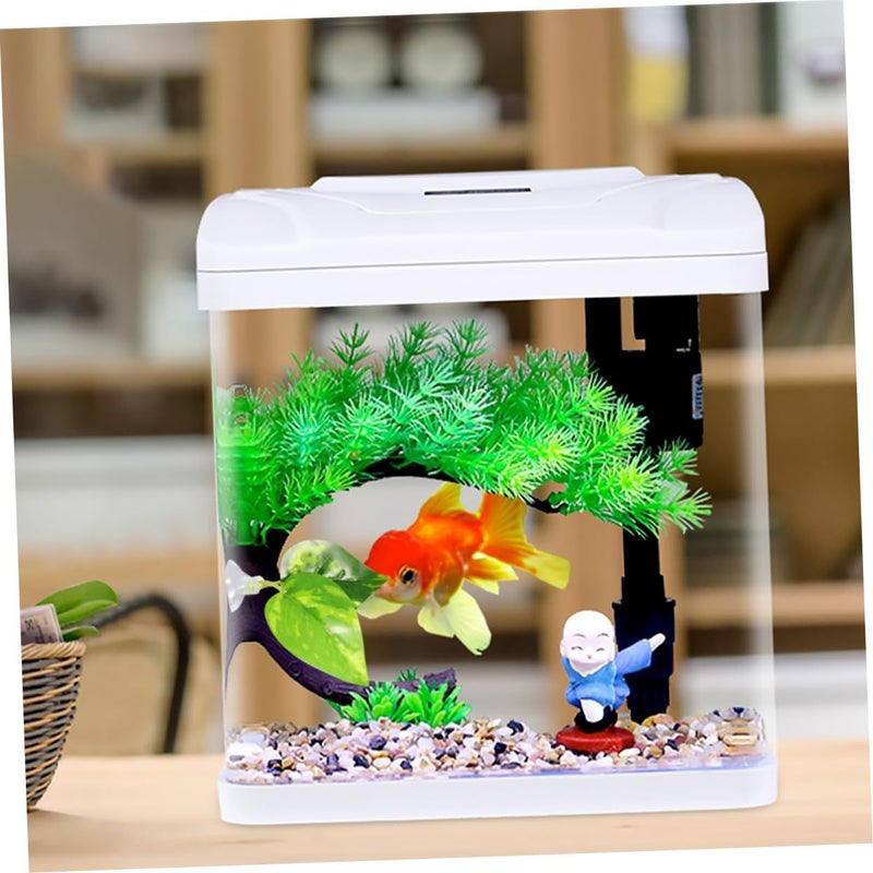 4Pcs Green Artificial Aquarium Leaves Natural Tank Decoration for Freshwater and Saltwater Easy to Clean - Image 3