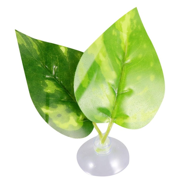 4Pcs Green Artificial Aquarium Leaves Natural Tank Decoration for Freshwater and Saltwater Easy to Clean - Image 5